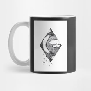 Dotwork moon Mug